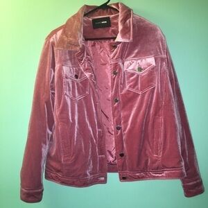 Velour bomber jacket
